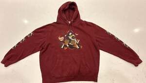 Lurking Class Mr. Tucks Beast Hoodie Size XL Burgundy